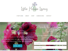 Tablet Screenshot of littlehouseliving.com